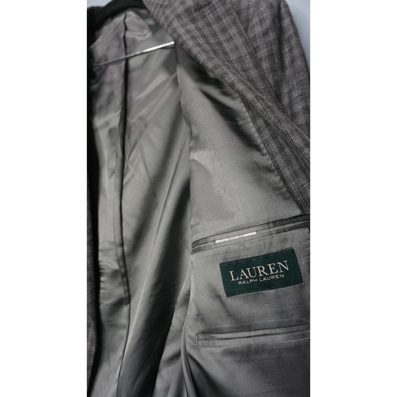 Ralph Lauren Men's Gray Silk Wool Linen Blend Blazer Suit Jacket See Measurement - Picture 6 of 7